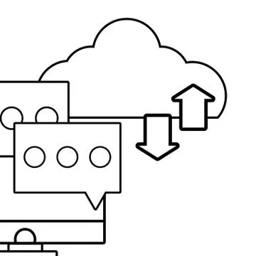 Technology computing cartoon 스톡 일러스트