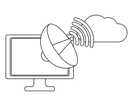 Technology computing cartoon Stock Illustration