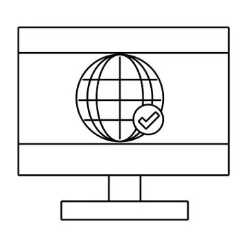 Technology computing cartoon Stock Illustration