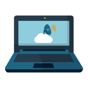 Technology computing cartoon Stock Illustration