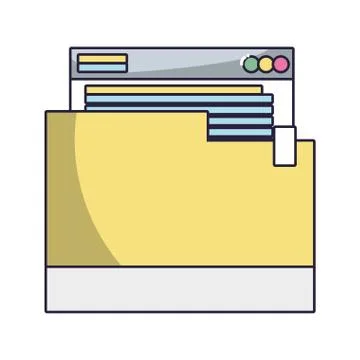 Technology computing cartoon 스톡 일러스트