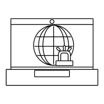 Technology computing cartoon 스톡 일러스트