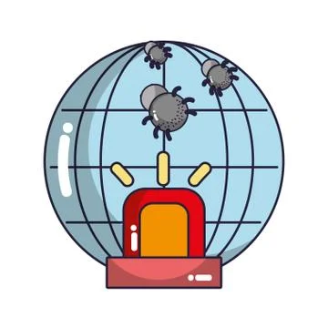 Technology computing cartoon 스톡 일러스트