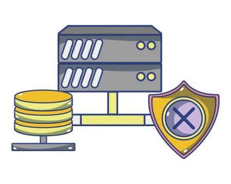 Technology computing cartoon イラスト素材