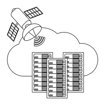 Technology computing cartoon Stock Illustration