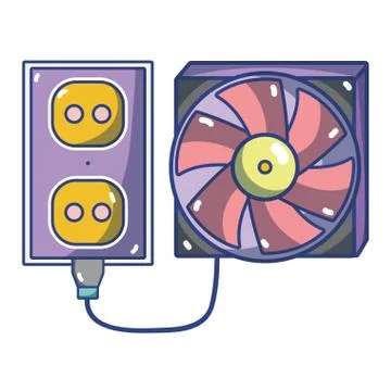 Technology computing cartoon Ilustração Stock