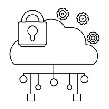 Technology computing support cartoon Stock Illustration