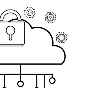 Technology computing support cartoon 스톡 일러스트