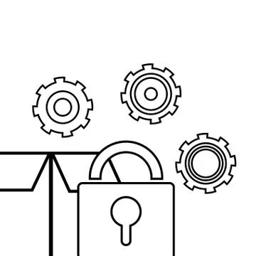 Technology computing support cartoon Stock Illustration