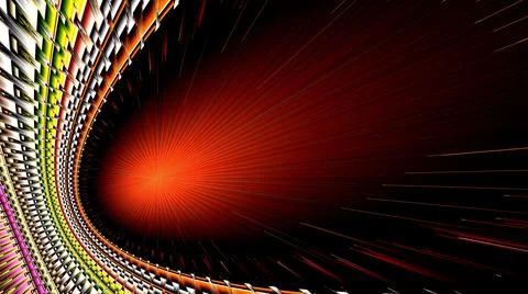 Technology concept. 3d Wallpaper for interior decoration. Stock Illustration