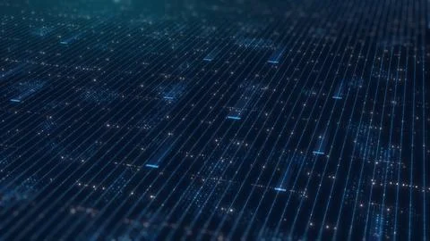 Technology Concept Abstract Motion Graphic Background with Blue Theme, Corp.. 库存照片