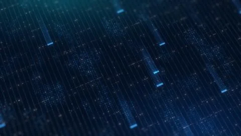 Technology Concept Abstract Motion Graphic Background with Blue Theme, Corp.. 库存照片