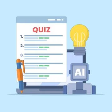 Technology concept for answering questions 스톡 일러스트