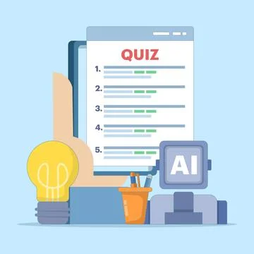 Technology concept for answering questions Illustration