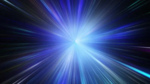 Technology concept background with high speed blue and green optic data transfer Stock Footage 208843378