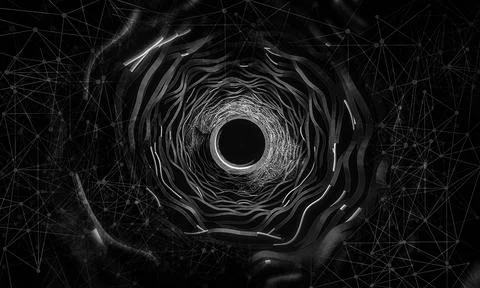 Technology concept background ready for presentation. 3D rendering of futuristic Stock Illustration