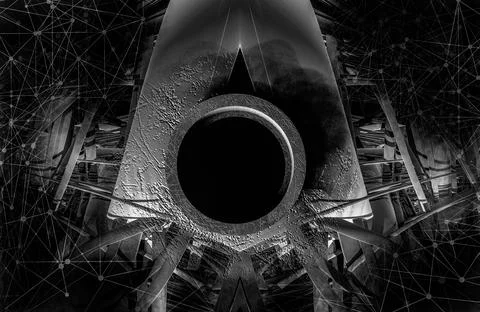 Technology concept background ready for presentation. 3D rendering of futuristic Stock Illustration