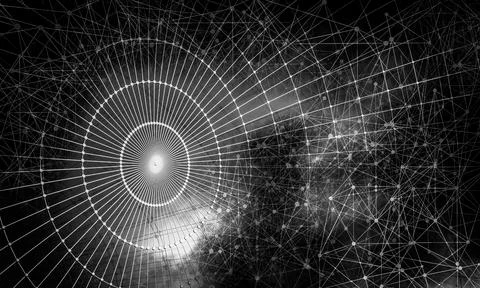 Technology concept background ready for presentation. 3D rendering of futuristic Stock Illustration