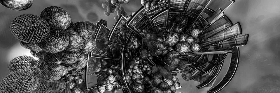 Technology concept background ready for presentation. 3D rendering of futuristic Stock Illustration