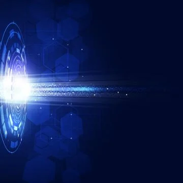 Technology Concept Circle Background Stock Illustration