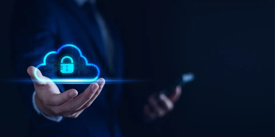 Technology Concept of cybersecurity, information security and encryption, sec Stock Photos