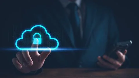 Technology Concept of cybersecurity, information security and encryption, sec Stock Photos
