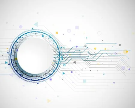 Technology concept design with circuit board structure pattern vector 스톡 일러스트