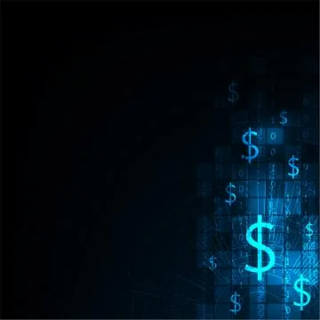 Technology in the concept of electronic money. Stock Illustration