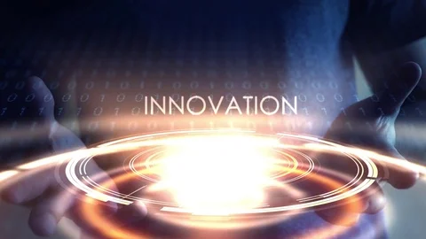 Technology concept - Glowing Aura of Innovation for a business Vidéo 79394036