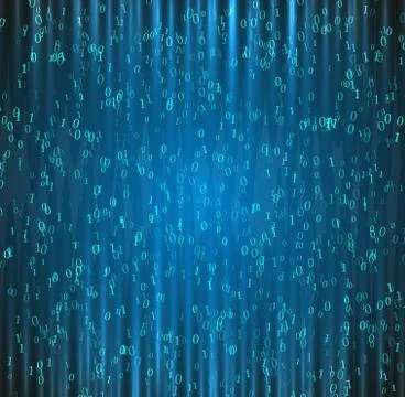 Technology concept hex code digital background Stock Illustration