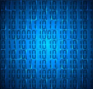 Technology concept hex code digital background Illustrazione stock