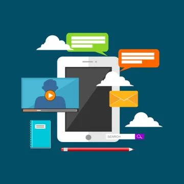 Technology concept illustration. Stock Illustration