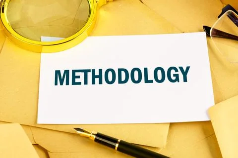 Technology concept. METHODOLOGY written on the card against the background of Stock Photos