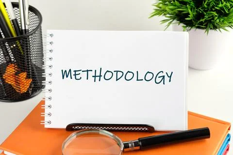 Technology concept. METHODOLOGY written handwritten text in a notebook, notep Stock Photos