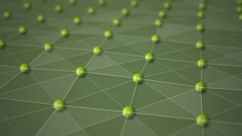 Technology concept with molecular structure Illustration