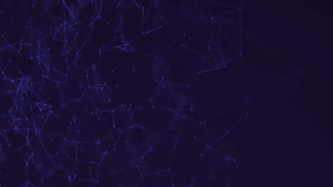 Technology concept. moving lines and dots. Beautiful animation. 3d render. Stock Footage 132312098