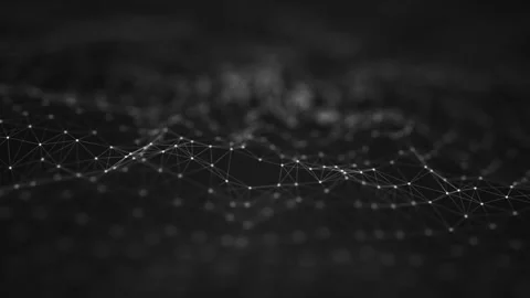 Technology concept of Plexus network connecting lines Vidéo 264809791