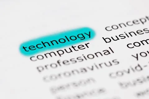 Technology concept. technology is the sum of any techniques, skills, methods Stock Photos
