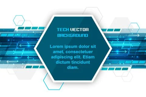 Technology concept vector design with shiny lines, glitter and arrows. Stock Illustration