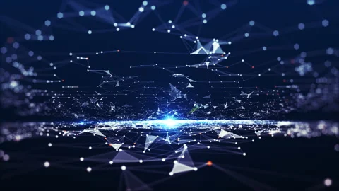 Technology connection digital data and big data concept. Video stock 156736200