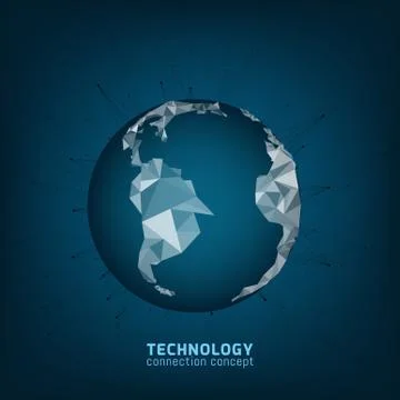 Technology connection Stock Illustration