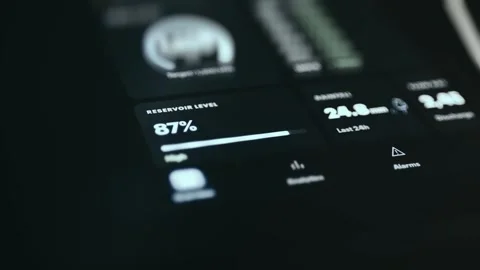 Technology Control Interface Industrial Technology Dashboard Stock Footage 339610620