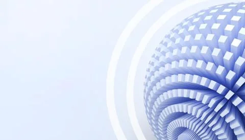 Technology Creative Ideas Circle and network Global database Connection Stock Illustration