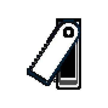 Technology crypto wallet game pixel art vector illustration Illustrazione stock