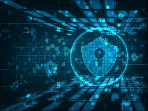 Technology cyber security Stock-Illustration