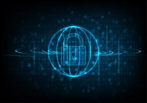 Technology cyber security Stock Illustration