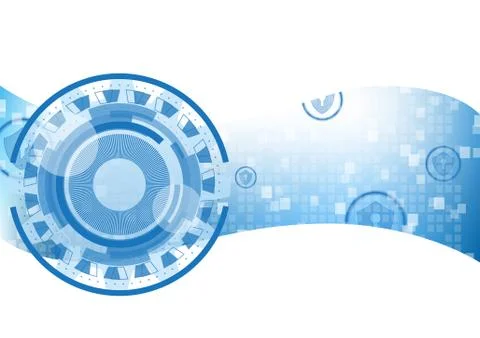 Technology cyber security Illustrazione stock