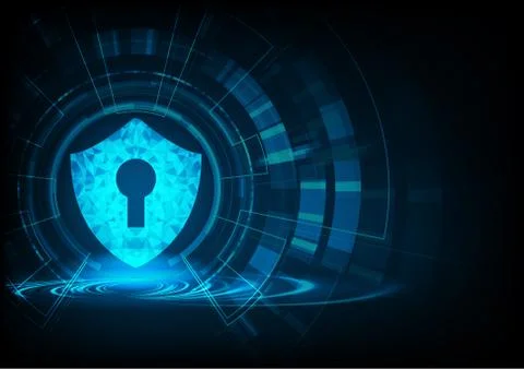 Technology cyber security Stock Illustration