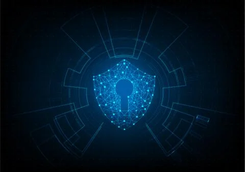 Technology cyber security Stock Illustration