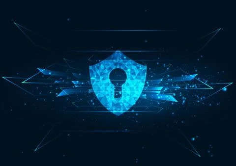 Technology cyber security Stock Illustration